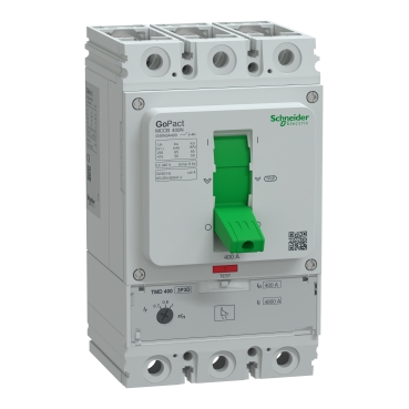 G40N3A250 | Schneider Circuit breaker, GoPact MCCB 400, 3 poles, 50kA at 415VAC, 250A rating, TMD trip unit, adjustable thermal protection