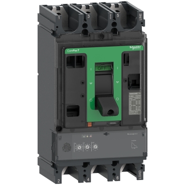 C40N32D400 - Circuit breaker ComPacT NSX400N, 50kA at 415VAC, MicroLogic 2.3 trip unit 400A, 3 poles 3d ٍSchneider Electric