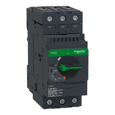 GV3P80 - Motor circuit breaker, TeSys GV3, 3P, 70-80 A, thermal magnetic, EverLink terminals