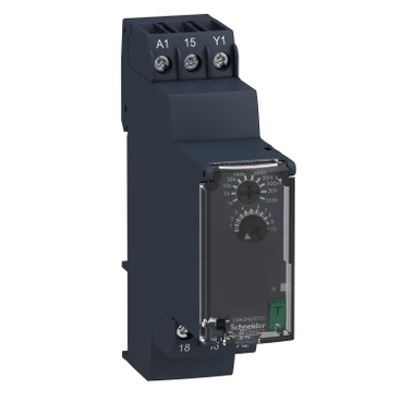 RE22R1AMR - Modular timing relay, 8 A, 0.05 s…300 h, 1 CO, power on delay , 24...240 V AC/DC