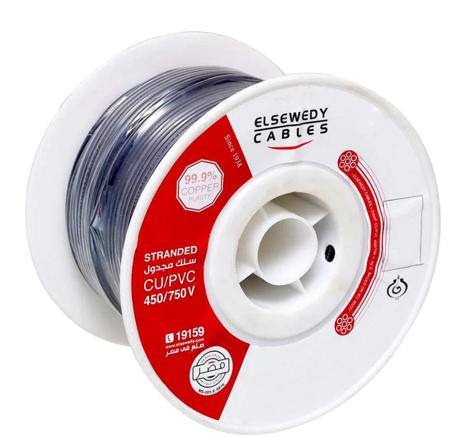 El Sewedy Electric Stranded Cable (3mm, Black)