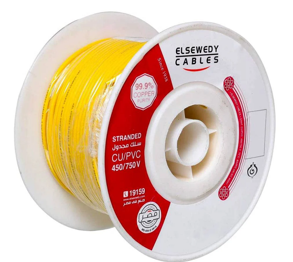 El Sewedy Electric Standard Cable (3mm, Yellow)