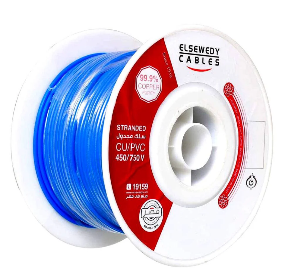 El Sewedy Electric Stranded Cable (4mm, Blue)