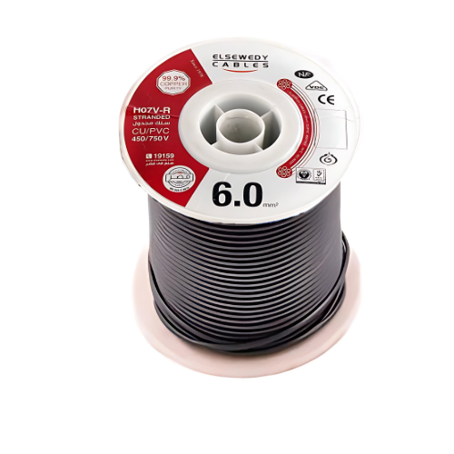 El Sewedy Electric Stranded Cable (6mm, Black)