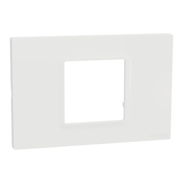 M3TB02_WE | Cover frame, Miluz E, 2 gang, white Schneider Electric