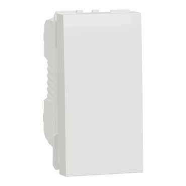 NU310118SC | One way switch, New Unica, 10 A, 1 module, white