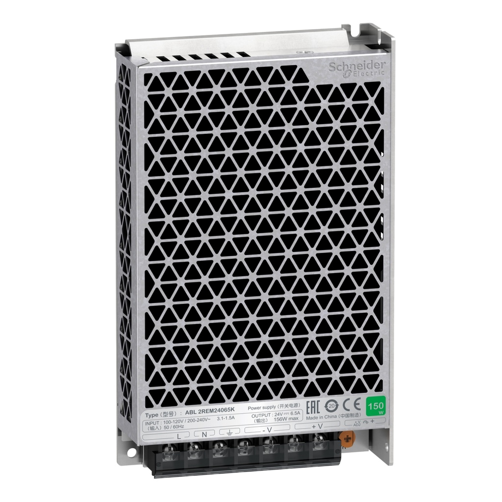 ABL2REM24065K | single phase power supply, 100...240V input, 24V DC output, 156W, 6,5A