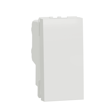 Schneider NU310518SC | One way switch, New Unica, 10 A, 1 module, white