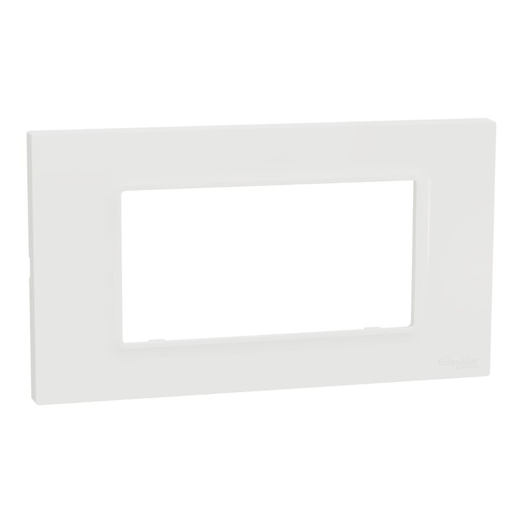 Schneider M3TB04_WE | Cover frame, Miluz E, 4 gang, White