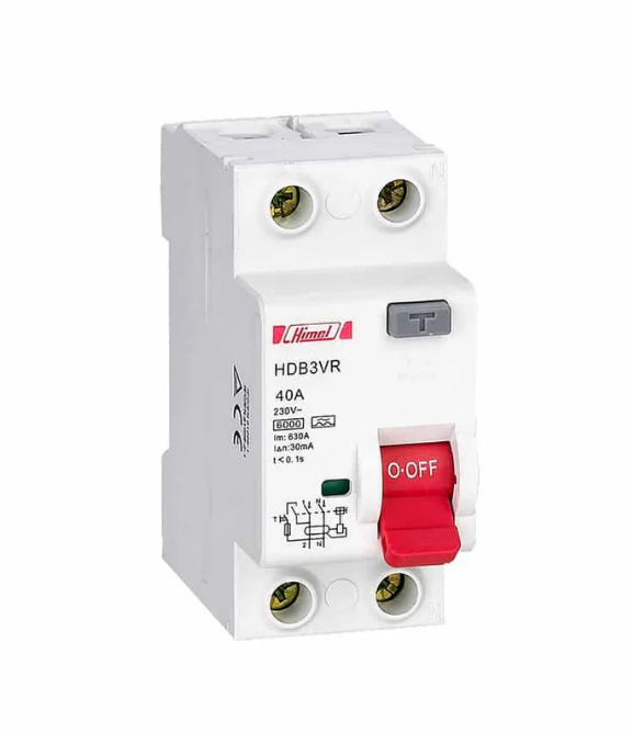 Himel Circuit breaker RCCB-30mA-2Poles-In= 40 A-AC, 6KA 