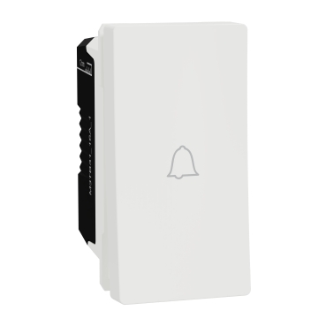 Schneider Electric M3TB31_BP_1M | Doorbell Switch, Miluz E, 10A, 250V, 1 module, White