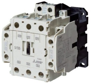 S-T35 | كونتاكتور ميتسوبيشي إلكتريك بقدرة 18.5 كيلو وات تيار 40 أمبير، ملف تشغيل 220 فولت – 2NO + 2NC
