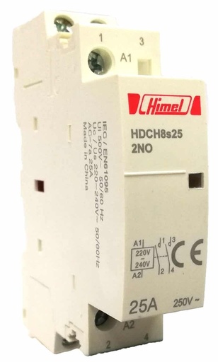 Himel HDCH8s Modular Silent Contactor HDCH8S20220 | 20A, 2P, 2NO, 220/230V AC Coil