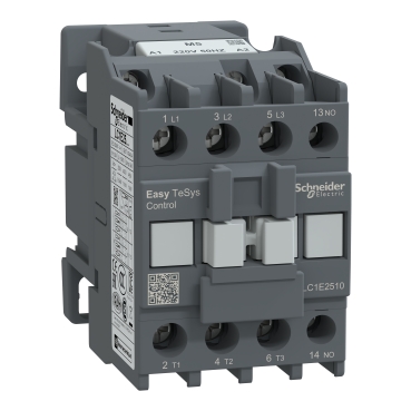 LC1E2510M7 | Contactor,Easy TeSys Control,LC1E,3P(3NO),AC-3/AC-3e,<=440V,25A,220V AC coil,50/60Hz,1NO auxiliary contact