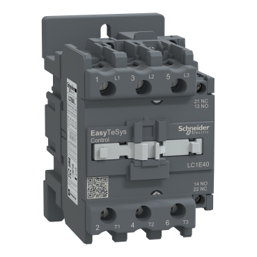 LC1E40M5 - Contactor,Easy TeSys Control,LC1E,3P(3NO),AC-3,<=440V,40A,220V AC coil,50Hz