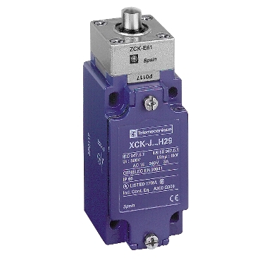 XCKJ161 - Limit switch, XC Standard, XCKJ, metal end plunger, 1NC+1 NO, snap action, Pg13