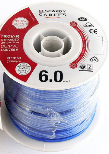 El Sewedy Electric Standard Cable (6mm, Blue)