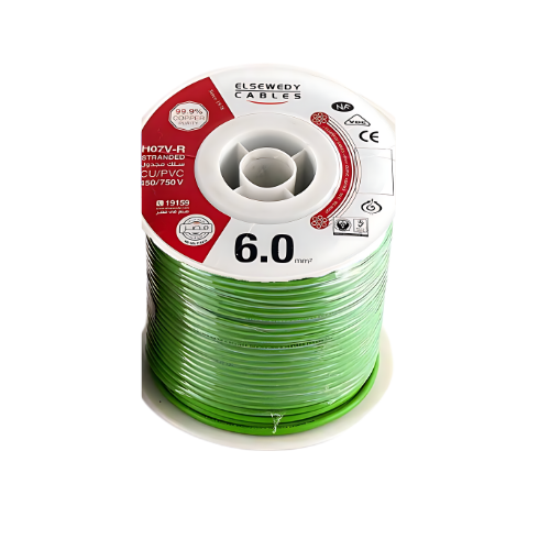 El Sewedy Electric Stranded Cable (6mm, Green)