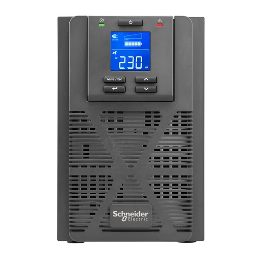 SRV3KI | APC Easy UPS On-Line, 3kVA/2400W, Tower, 230V, 6x IEC C13 + 1x IEC C19 outlets, Intelligent Card Slot, LCD