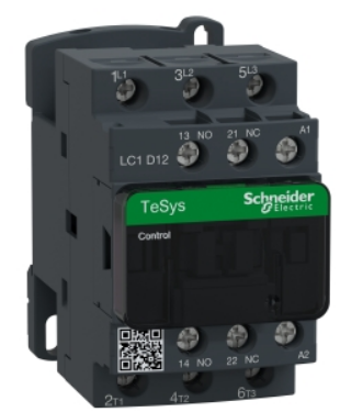 LC1D12BD | TeSys D contactor - 3P(3 NO) - AC-3 - <= 440 V 12 A - 24 V DC coil