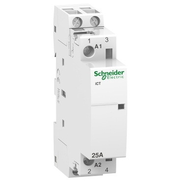 A9C20732 | Schneider Acti9 iCT Silent Contactor | 25A, 2-Pole, 2NO, 230-240V AC