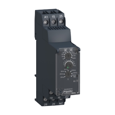 RE22R2QTMR | Modular timing relay, 8 A, 0.05 s…300 h, 2 CO, star delta, 24...240 V AC/DC